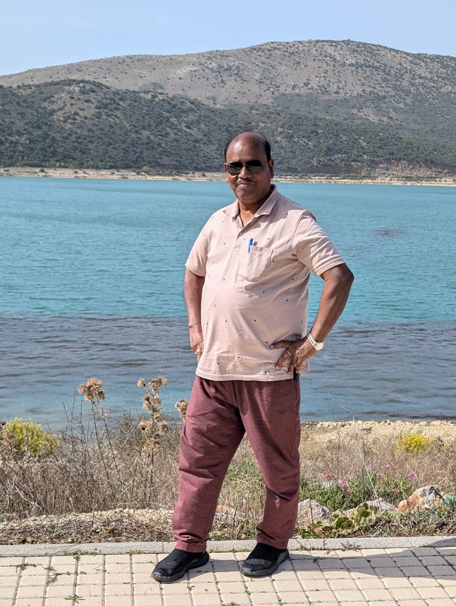 Mallikaarjun Bhupalam at a Mediterranean coastal location